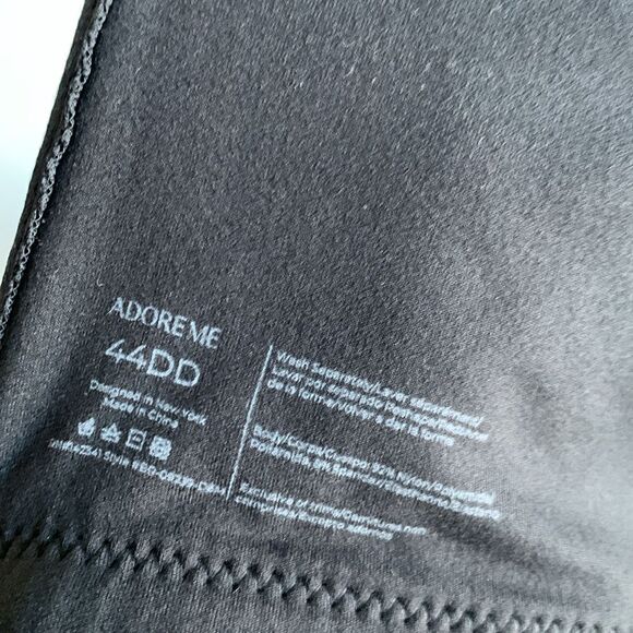 NWT Adore Me Johanna Demi Smooth Contour Wireless Bra Jet Black Plus Sz 44DD - Picture 7 of 7